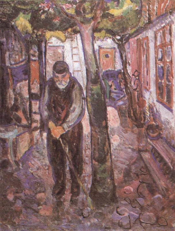 Old man, Edvard Munch